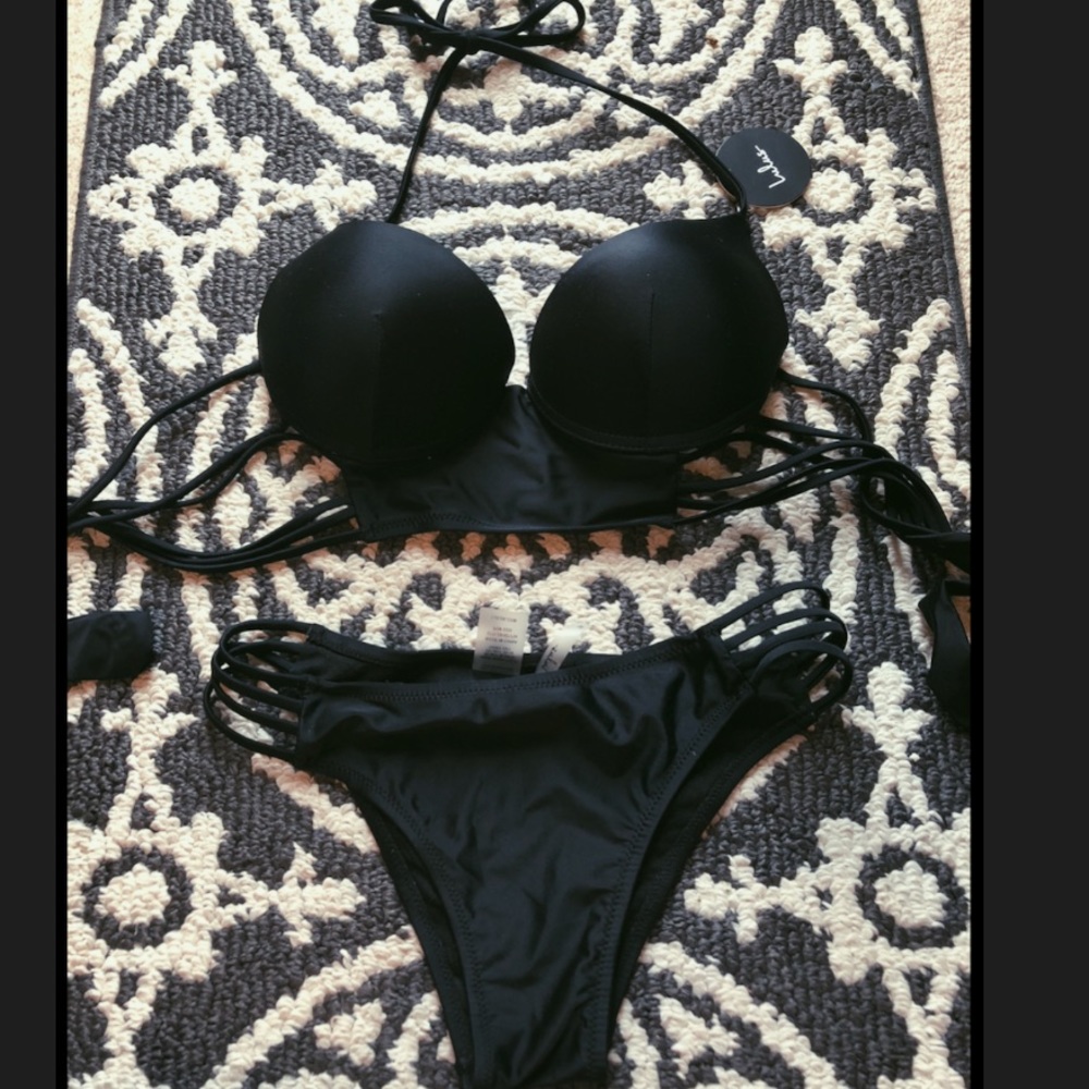 LULU’s Black Bikini M